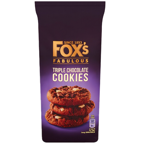 Fox`S Triple Chocolate Cookies 180G