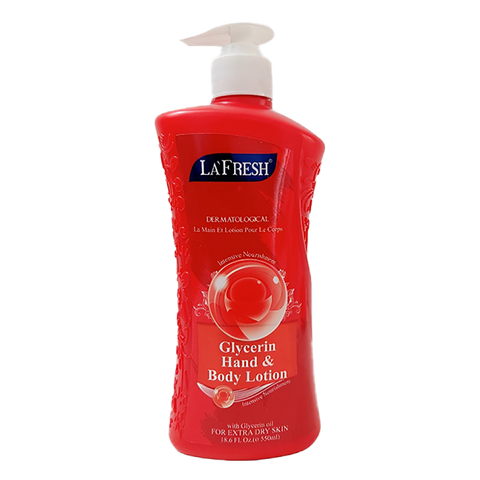 La Fresh Glycerin Hand & Body Lotion 550Ml
