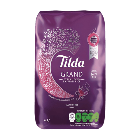 Tilda Grand Basmati Rice 1KG Pkt