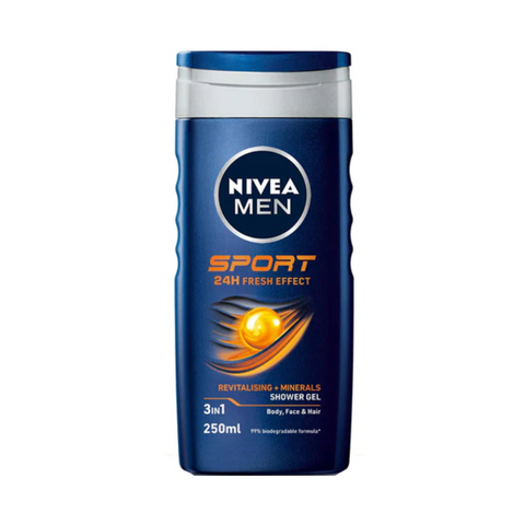 Nivea Men 24H Shower Gel Sport 3 in 1