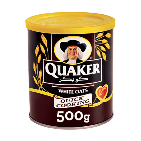 Quaker White Oats 500G Tin