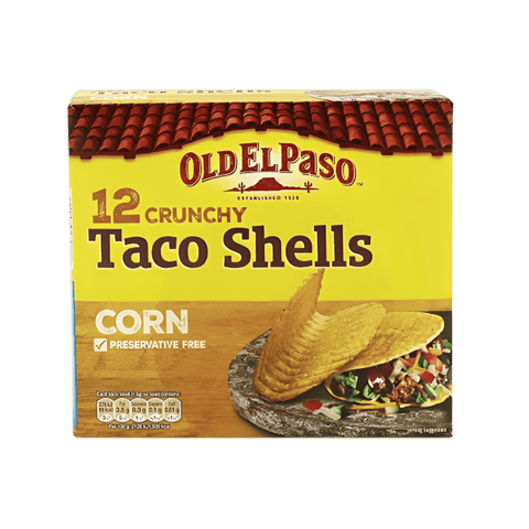 Oldelpaso 12 Crunchy Taco Shells 156g Box