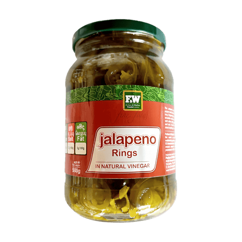 F&W Jalapeno Peppers 500G Bot